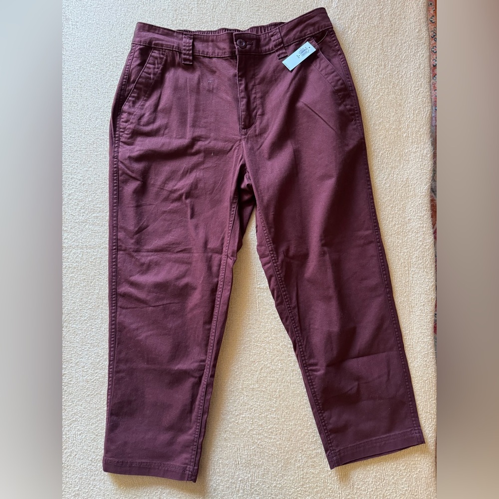 Old Navy Maroon Petite Pants